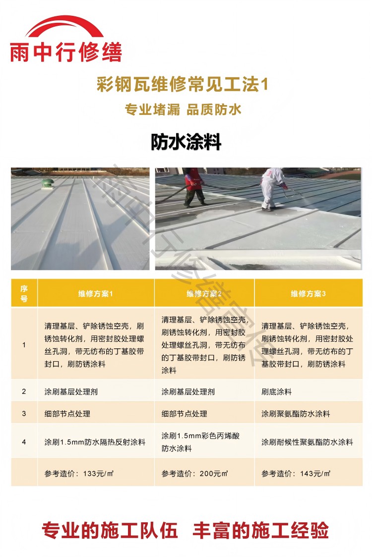 周矶管理区彩钢瓦屋面翻新